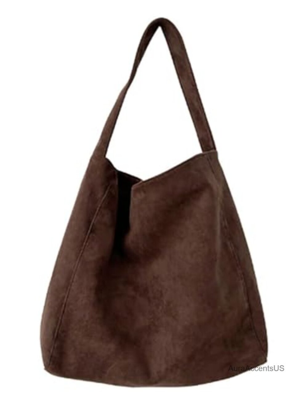 PU Suede Tote Bag Women Large Retro Slouchy Office Shoulder Handbag 2025